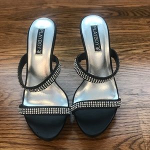 Playboy rhinestone heels